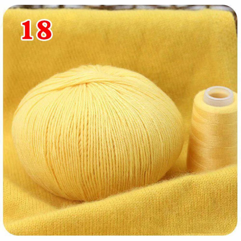 (18) 50+20g/set Wool Cashmere Baby Hand-knitted Cashmere Yarn Knitting Yarn Ball 100% Mongolian Cashmere