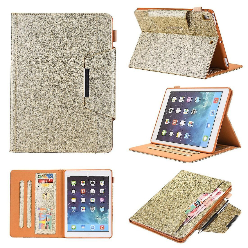 (Gold) Leather Case For Ipad 10.2 Gold 8107440913609