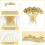 Gold Star Bamboo Cocktail Picks,14cm Long Decorative Toothpicks Skewers For Fruits And Drink Garnish, Holiday Party Decorations 50 Pcs Hl1 3
