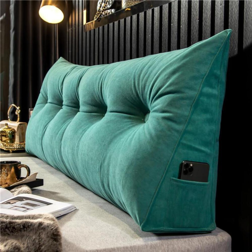 (green, 80 * 50 * 20cm) Headboard Pillow Triangle Cushion Backrest Pain Relief Sofa Waist Cushion Wedge Sleeping Pillow For Decorative Pillows For Bed