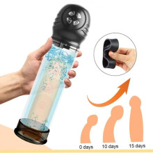 1pc Electricpenispump Adultsextoy For Men Malemasturbatorpenisextender Malepenile Vacuumpump Maleenlargementenhancermassager Ring Bullet