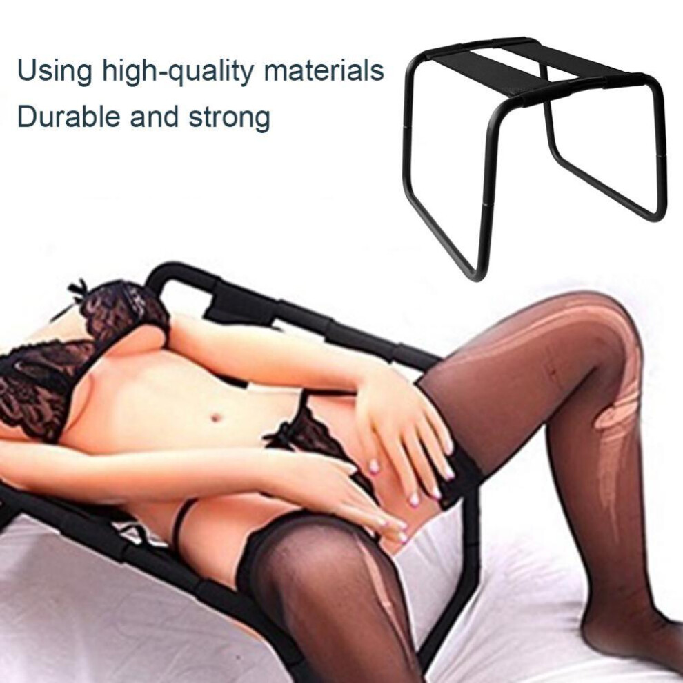 (black) Puntos Sex Chair Portable Elastic Furniture For Bedroom Bathroom Folding Adjustable