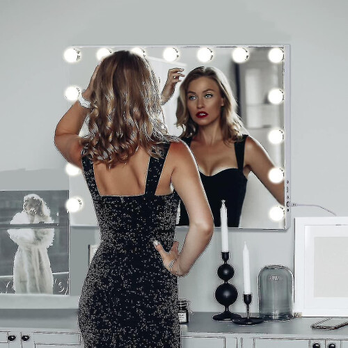 Hollywood Mirror Usb Makeup With Lights Lighted 10 Bulbs 3 Lighting Modes(only Lights) 2