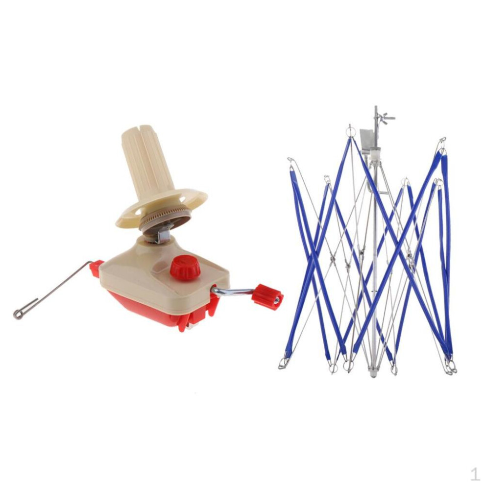 Functional And Portable Yarn Ball Winder Umbrella Combo Set Hand-operated Table Top Perfect