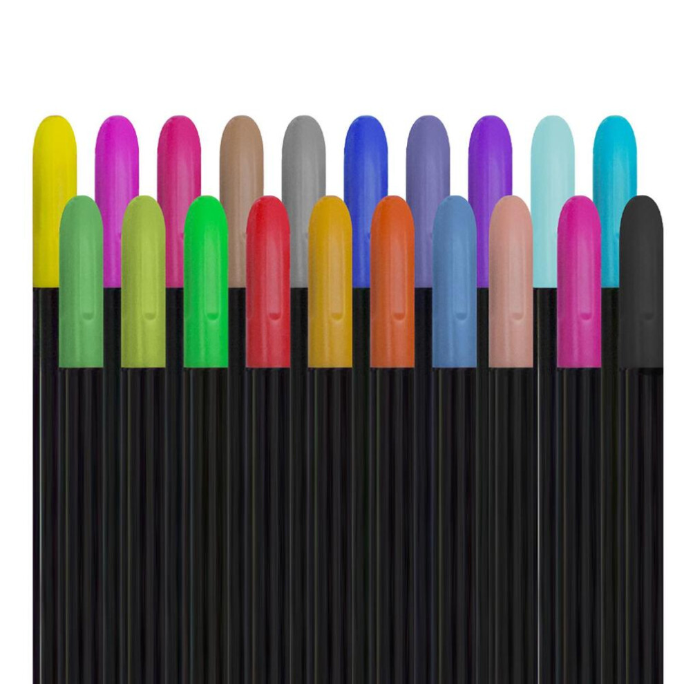(as the picture, One Size) (great Home)20 Textile Pens Machine Washable Textile Markers Fabric Paint Pens Permanent Fabric Paints 20ml