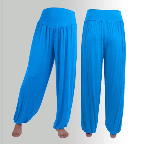 Womens Elastic Loose Casual Cotton Soft Yoga Sports Dance Harem Pants