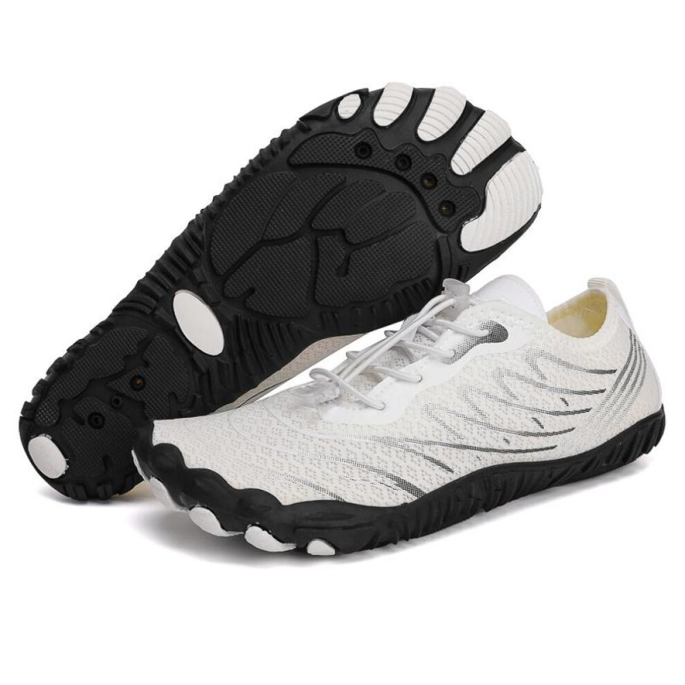 (white, 35) Gym Barefoot Shoes Womens Mens Pro Water Shoes Women Men Barefoot Hike Shoes Wide Toe Box Non-Slip Breathable Zero Drop Shoes