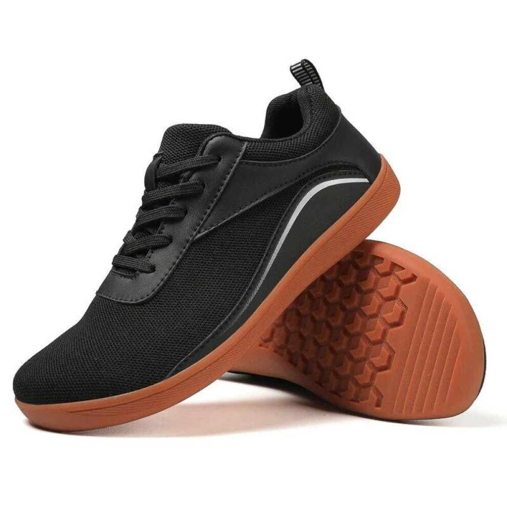 (black, 40) New Barefoot Minimalist Shoes Womens Mens Wide Minimalist Barefoot Shoes Canvas Walking Sneakers| Zero Drop Sole Size 36-46
