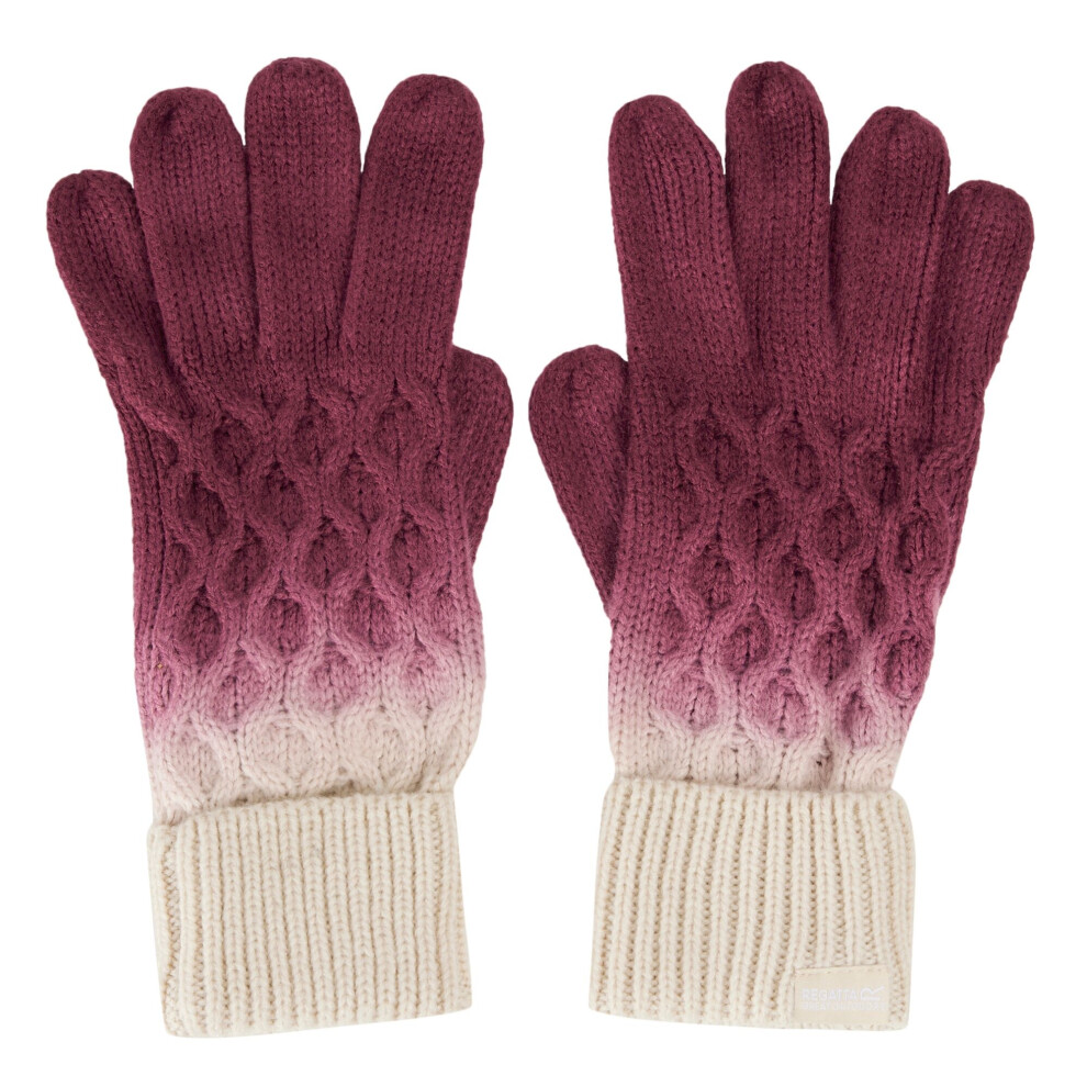 (One Size, Rumba Red/Light Vanilla) Regatta Womens/Ladies Frosty VIII Ombre Gloves