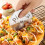 Stainless Steel Pizza Cutter with Ergonomic Handle, Silver 2