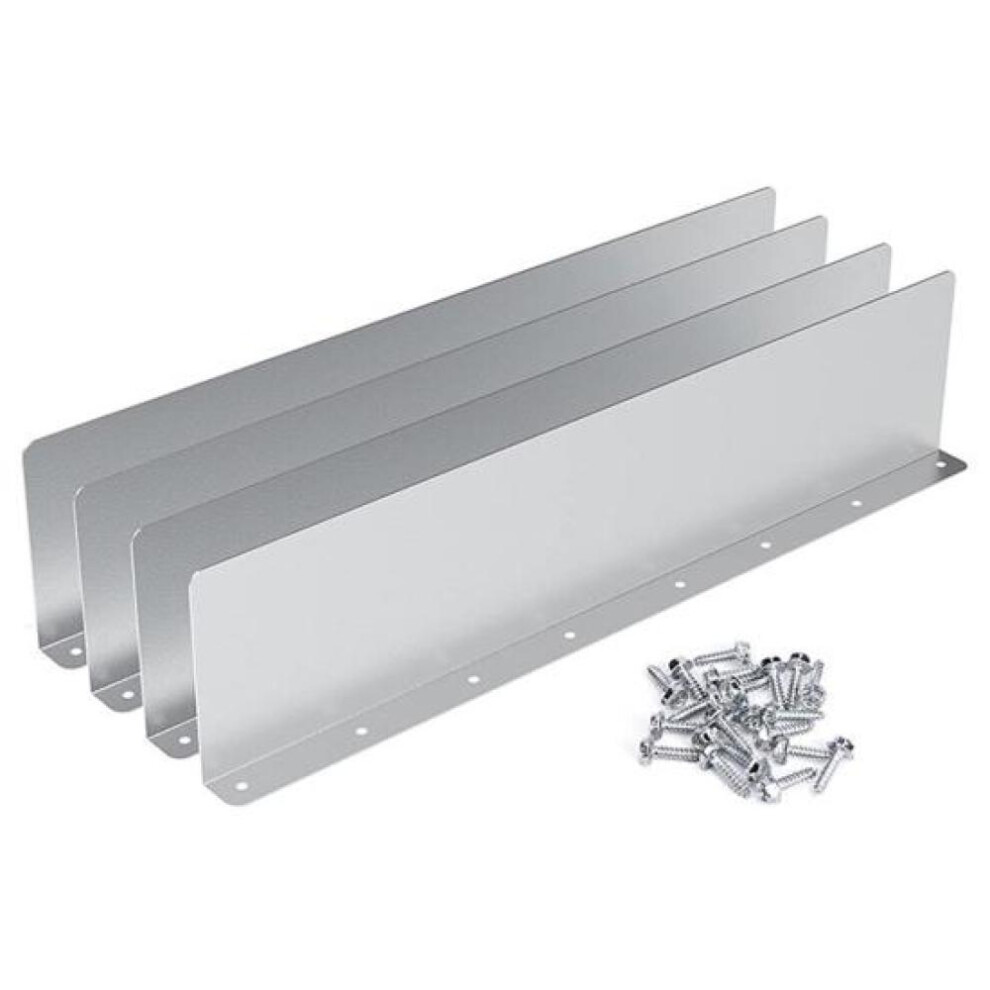(4pcs) 4 Pcs Gutter Valley Splash Guard Prevent Rain Damage Straight Rain Diverter Roofing Gutter Guard Rain