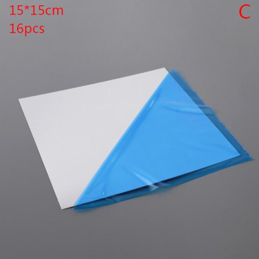 (C 15*15cm 16pcs) 15*15cm Square Splicing Mirror Wall Sticker Self-adhesive Acrylic Mirror Wall Sticker Removable Decal