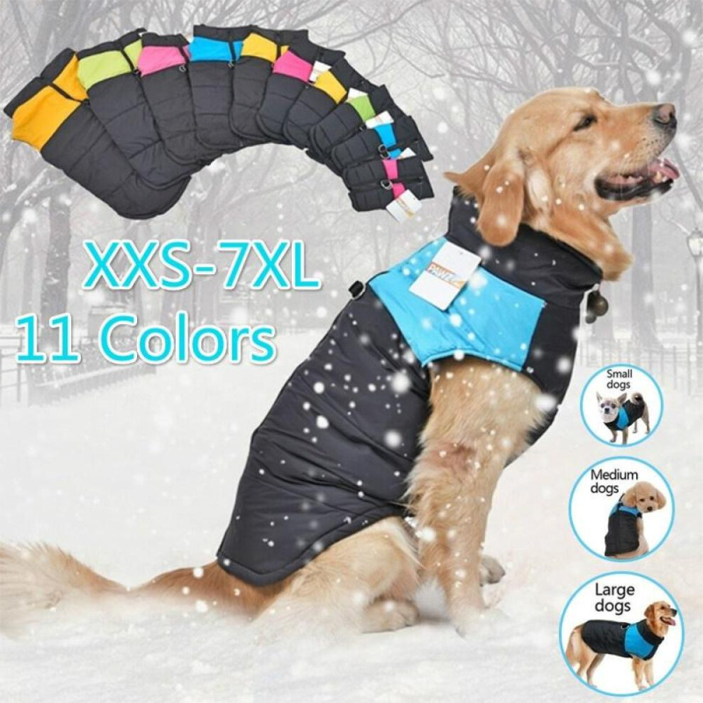 (purple, 6XL(30-40Kg)) Pet Dog Clothes Winter Autumn Waterproof Puppy Vest Clothing For Dog Jacket For Dog Chihuahua Clothing Pet Clothes Dog Outfit