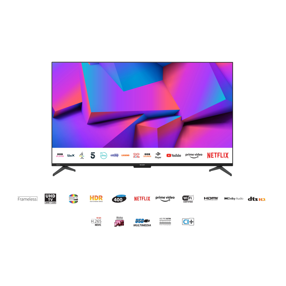 Sharp 50DJ4K 50" 4K UHD LED Smart TV - 4T-C50DJ4KG2FB