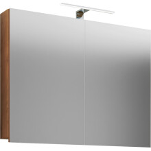 Wood bathroom furniture mirror cabinet mirror Badinos 80 cm