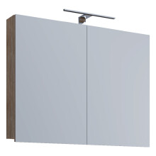 Wood bathroom furniture mirror cabinet mirror Badinos 80 cm