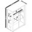 Wall display case hanging glass display case wall showcase display case glass Udina mirror 4