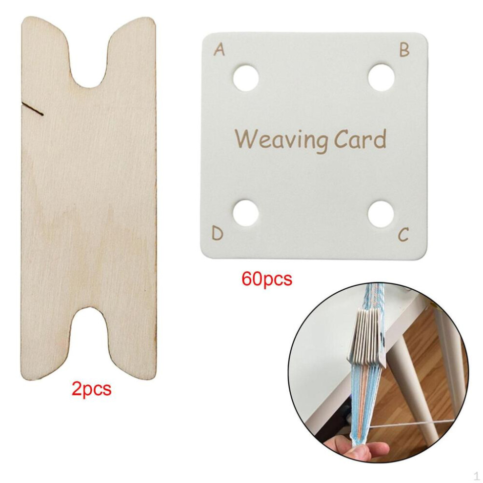 60 Pieces Tablet Weaving Card, Sewing Accessories for Loom or Loom, Knitting Crafts Practical