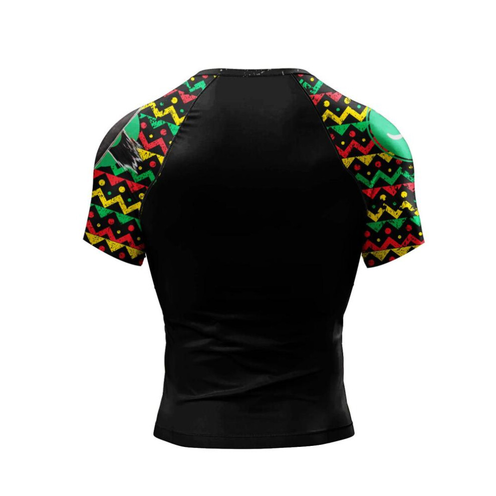(grey, L) 2023 New Fashion Jiu Jitsu Kickboxing Training short Sleeve Rashguard Polyester Spandex Compression Sublimation Sports Blouses