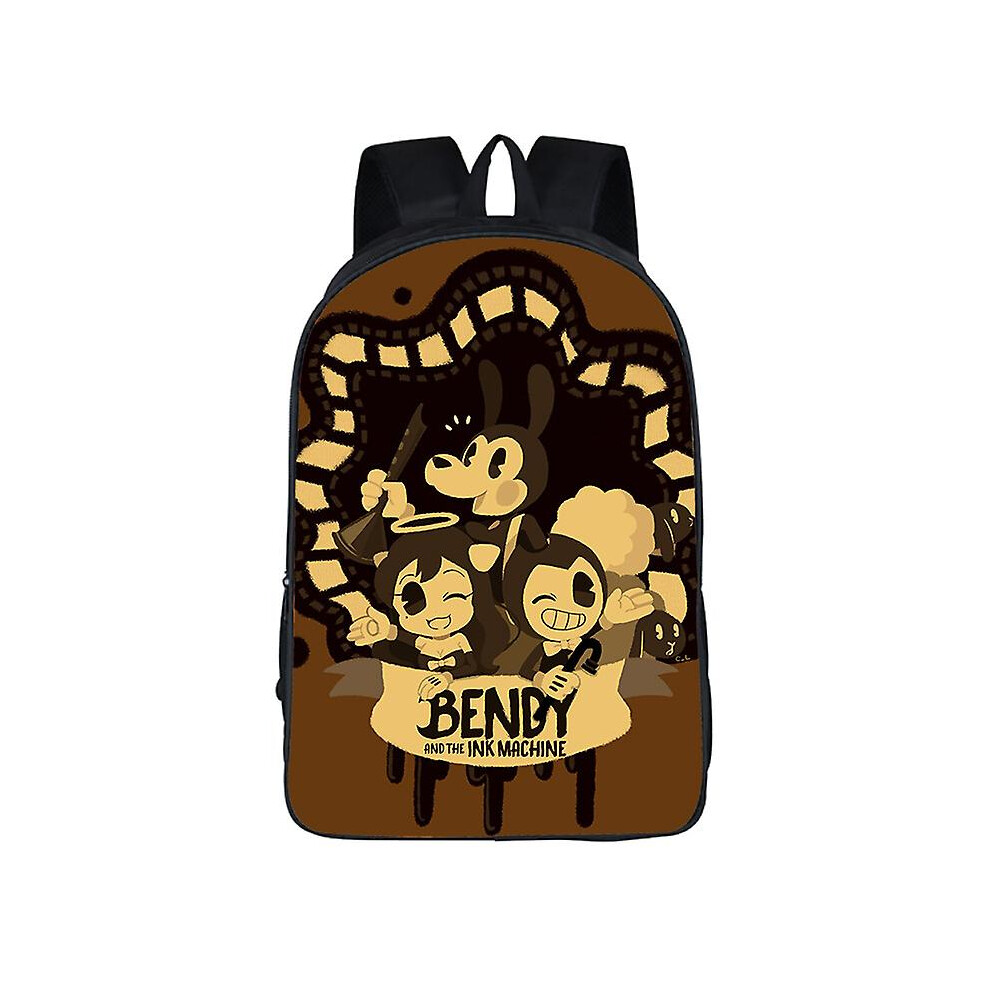 (Style 4) Bendy And The Ink Machine Student Schoolbag Creative Polyester Lightening Backpack-image-OPC-PFVCZ5C-NEW
