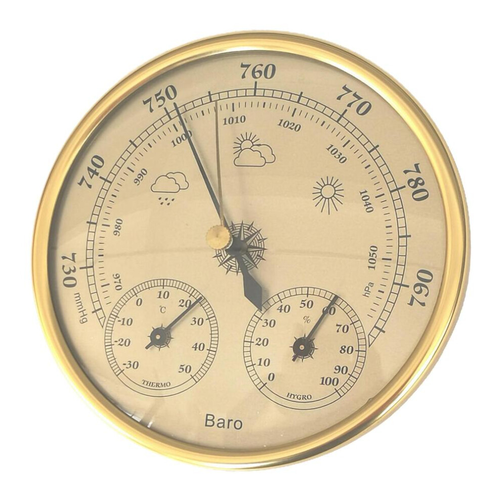 Precision 3 in 1 Barometer, Weather Station Barometer Thermometer Hygrometer for Indoor and Outdoor Use Humidity Meter