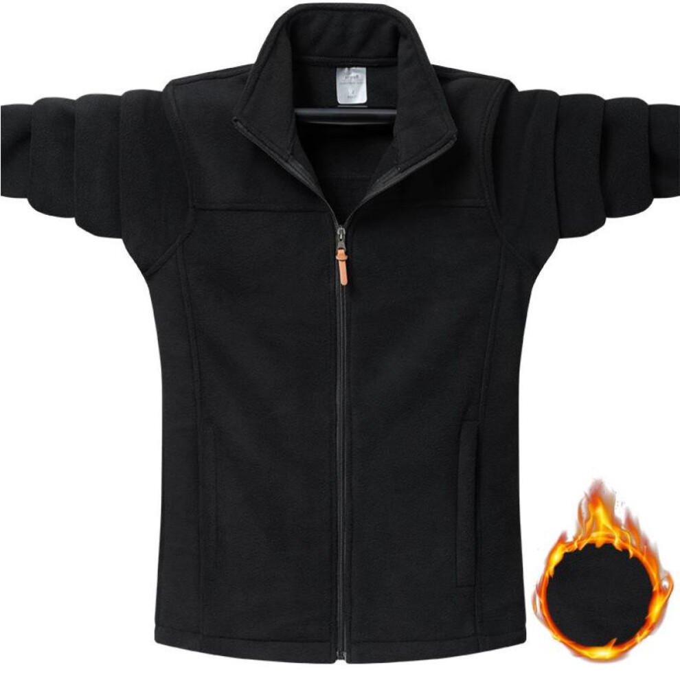 (black, M) Autumn Winter Tactical Fleece Jackets Men Casual Hoodies Sweatshirt Coats Male Hunting Sports Bomber Jacket