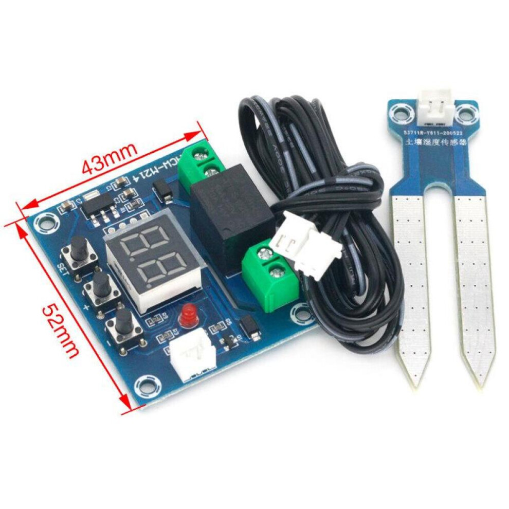 Xh-m214 12v Soil Humidity Sensor Controller Irrigation System Automatic Watering Module Digital Display Humidity Controller