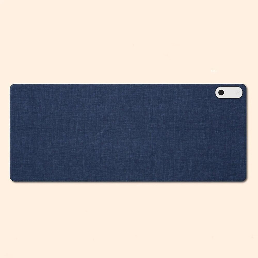 (Blue) Warm Desk Pad Heated Mouse Pad Keyboard Mat Electric Heating Desk Pad With 3 Heating Levels 3 Hours Auto Shut-Off Desk Mat Blue 8107440944146
