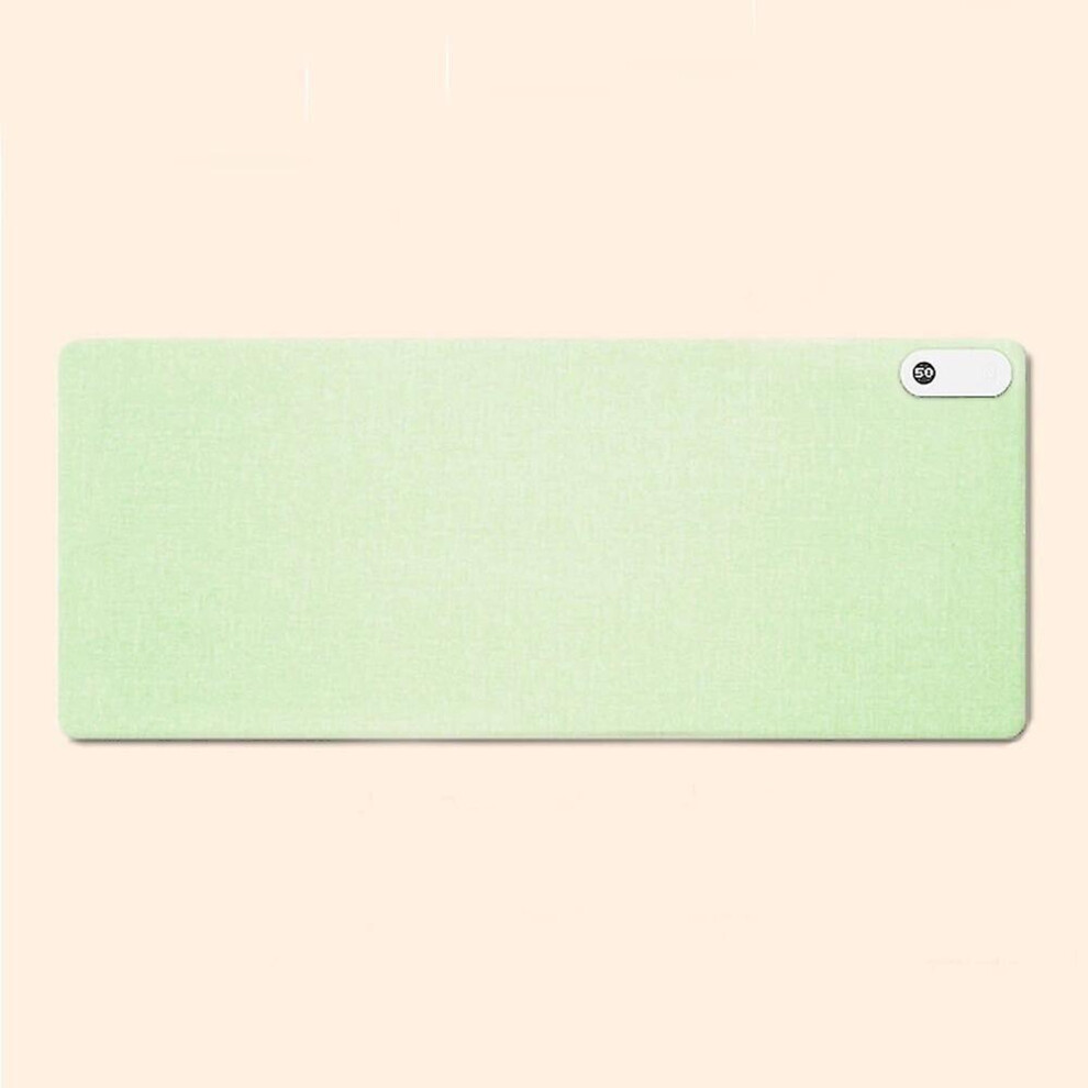 (Green) Warm Desk Pad Heated Mouse Pad Keyboard Mat Electric Heating Desk Pad With 3 Heating Levels 3 Hours Auto Shut-Off Desk Mat Green 8107440944160