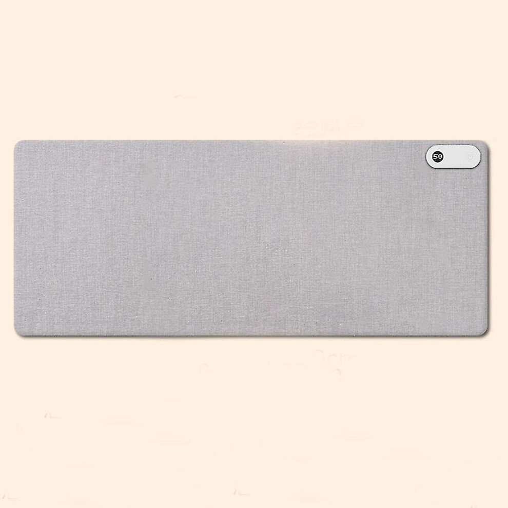 (Gray) Warm Desk Pad Heated Mouse Pad Keyboard Mat Electric Heating Desk Pad With 3 Heating Levels 3 Hours Auto Shut-Off Desk Mat Gray 8107440944177