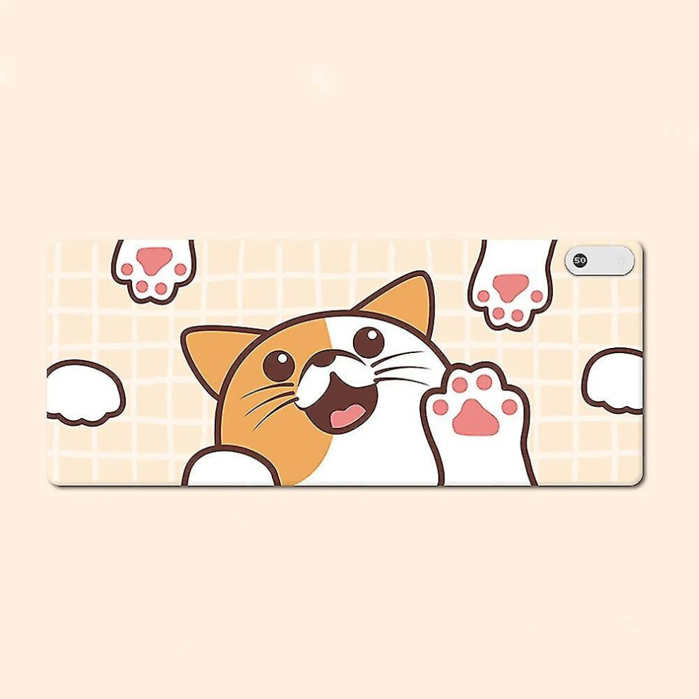 (Dog) Warm Desk Pad Heated Mouse Pad Keyboard Mat Electric Heating Desk Pad With 3 Heating Levels 3 Hours Auto Shut-Off Desk Mat 8107440944184
