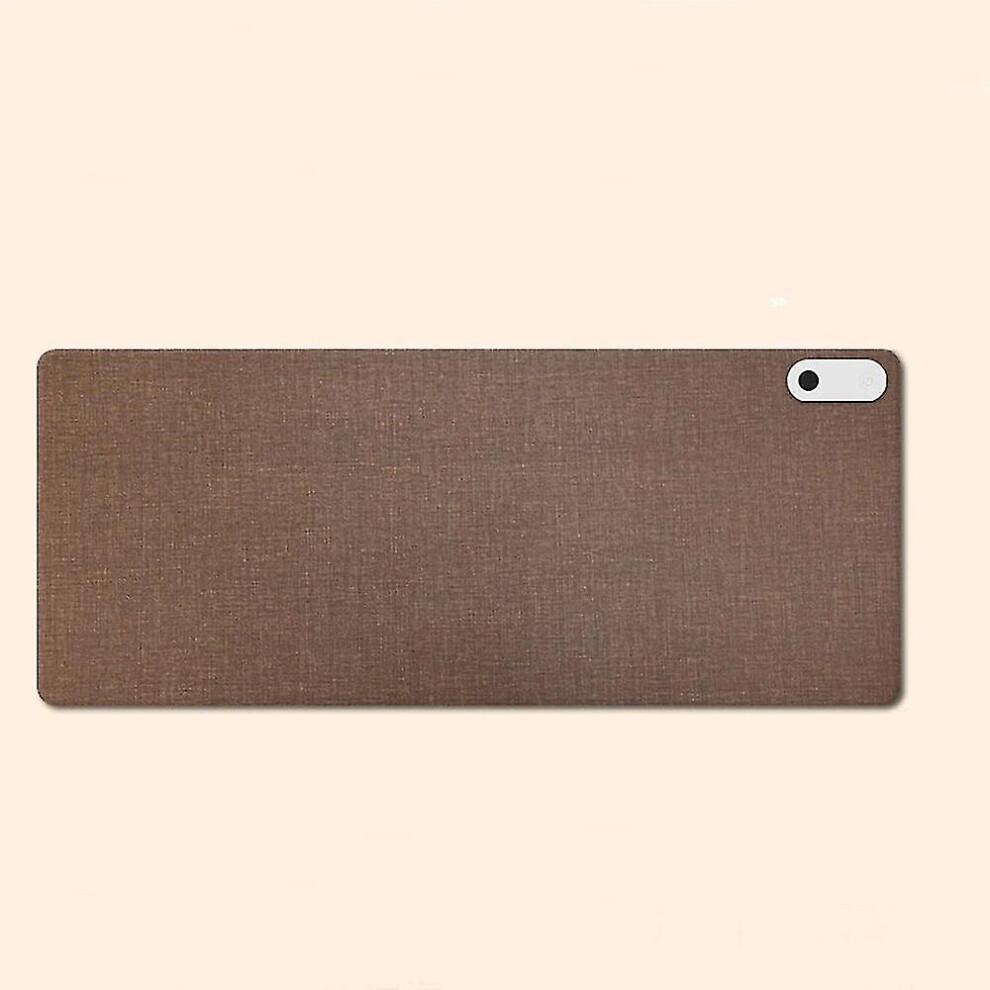 (Brown) Warm Desk Pad Heated Mouse Pad Keyboard Mat Electric Heating Desk Pad With 3 Heating Levels 3 Hours Auto Shut-Off Desk Mat Brown 8107440944191