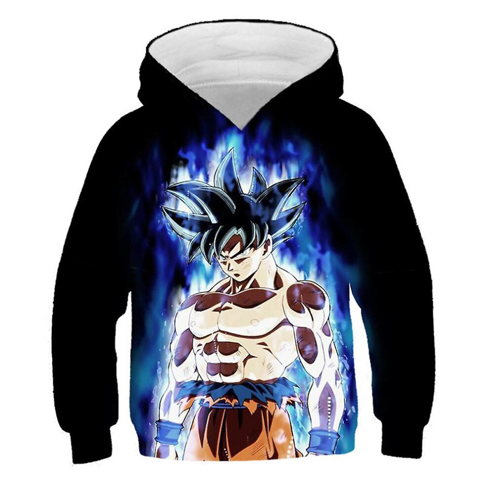 (E, 8-9 Years) Anime Dragon Ball Kids Hoodies Novelty Hoodie Sweatshirts Pullover Tops For Boys And Girls Party And Birthday Gifts