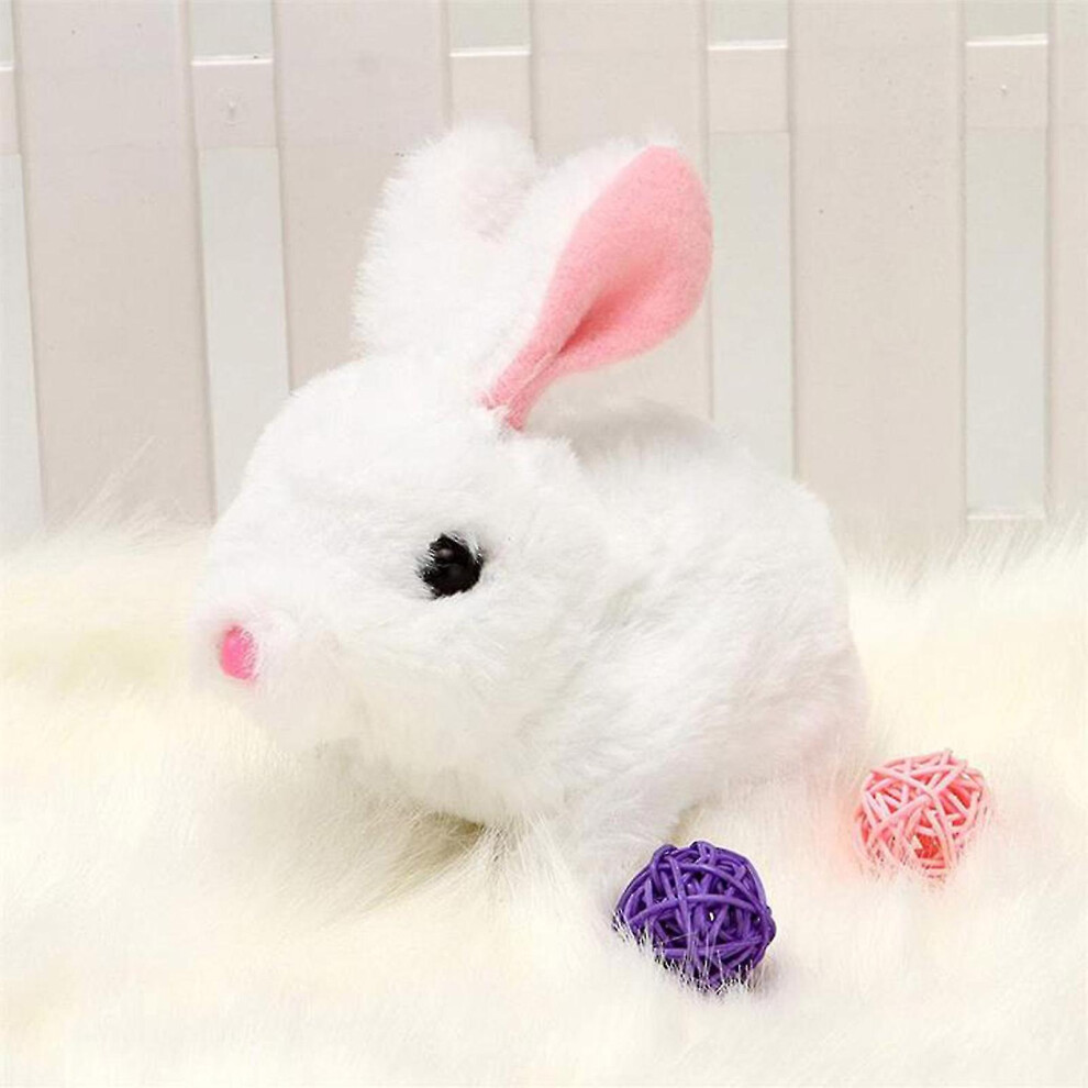 (White) Educational Interactive Bunny Toys Bunnies Can Walk And Talk, Easter Plush Stuffed Bunny Toy-image-OPC-PFVDFM6-NEW