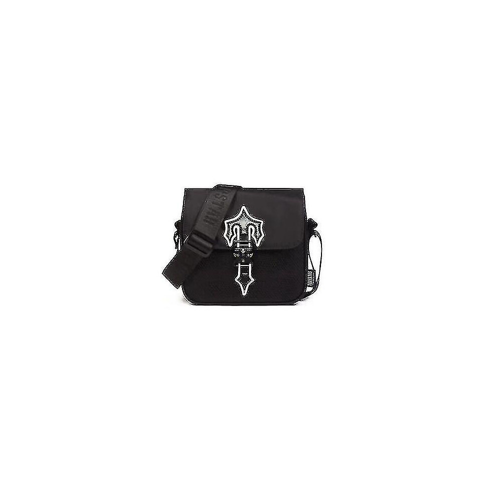 (black reflective) 2023 Unisex Trapstar Postman Bag Fashion Messenger Bag Oxford Cloth Hip Hop Bag-yky