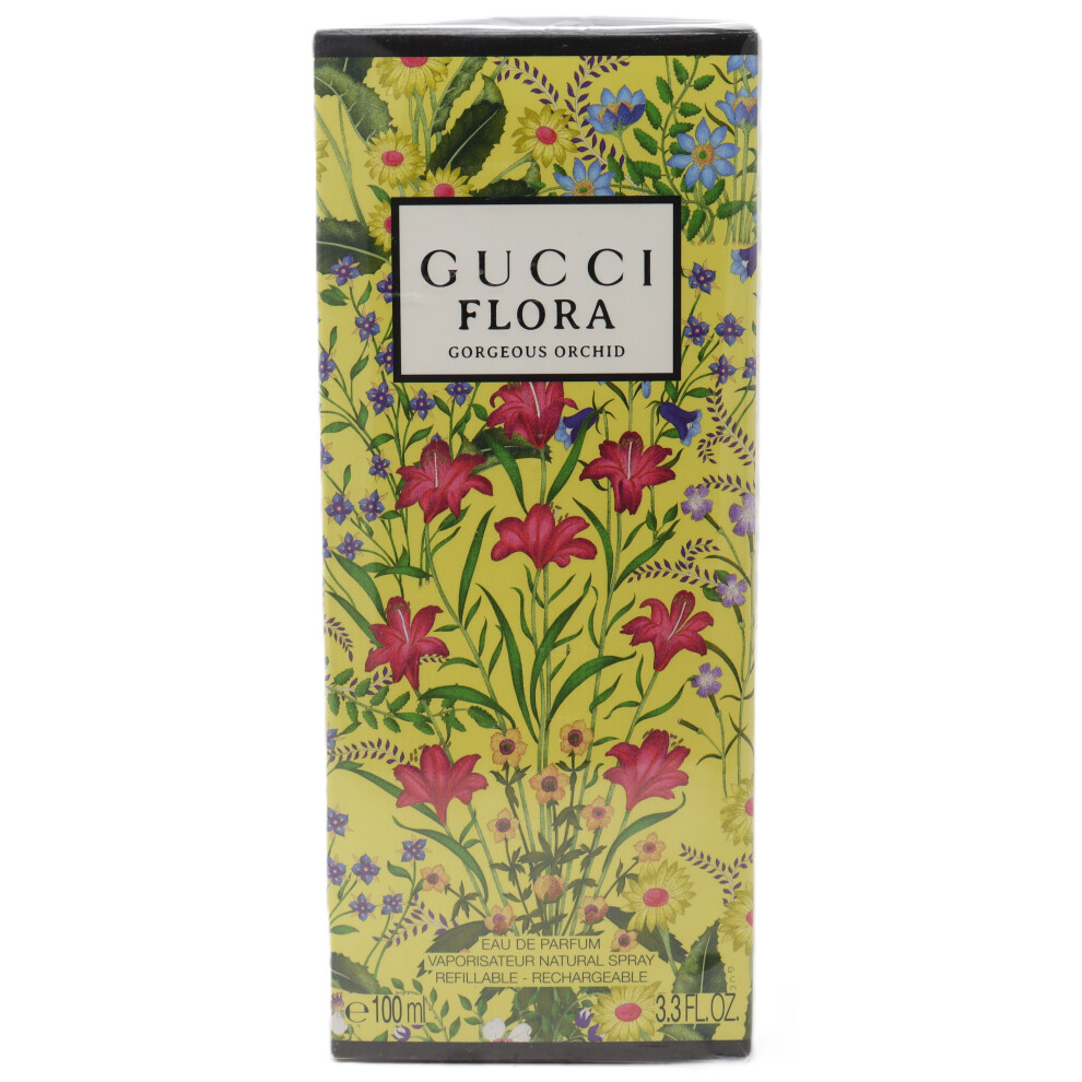 Gucci Flora Gorgeous Orchid by Gucci Eau De Parfum 3.3oz Spray New With Box