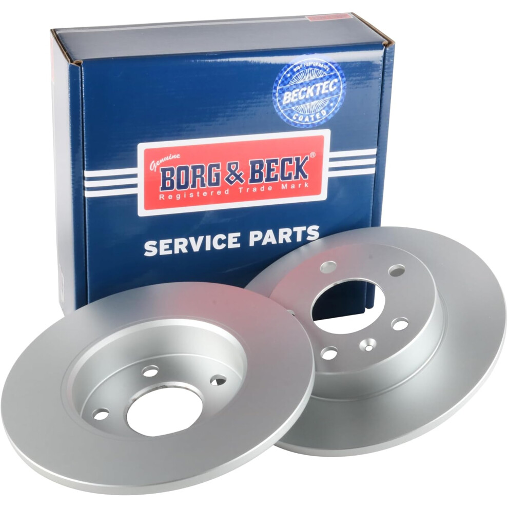 Borg & Beck Bbd4114 Brake Disc Pair (Rear): Vaux, Opel.astra, Meriva, 98- 43582174