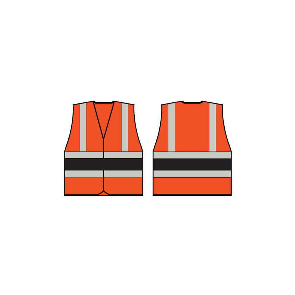 Beeswift - Orange Wceng Vest With Black Red Green Or Blue Band - Hi Vis 5030566313301