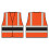 Beeswift - ORANGE WCENG VEST WITH BLACK RED GREEN OR BLUE BAND - Hi Vis 1