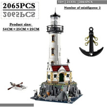 2023 New Electric Lighthouse 21335 2065pcs Assembly Brick Kit Kids Educatio
