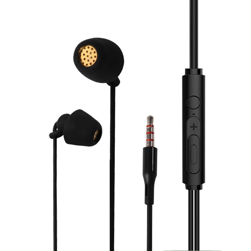(, 2) Wired Earphone High Fidelity Mega Bass 3.5Mm Stereo Sports In-Ear Earbud With Microphone For Calling Black 8795863592244