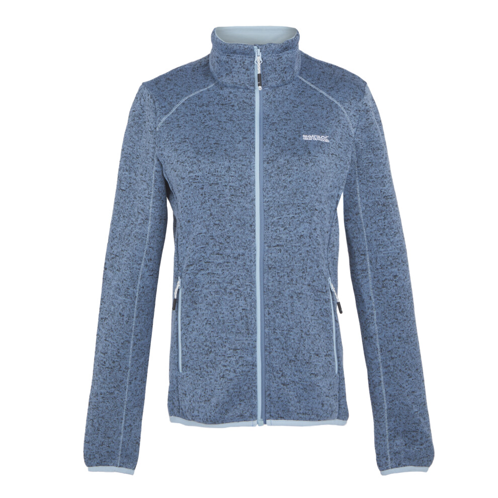 (18 UK, Coronet Blue/Clear Sky) Regatta Womens/Ladies Newhill Marl Full Zip Fleece Jacket