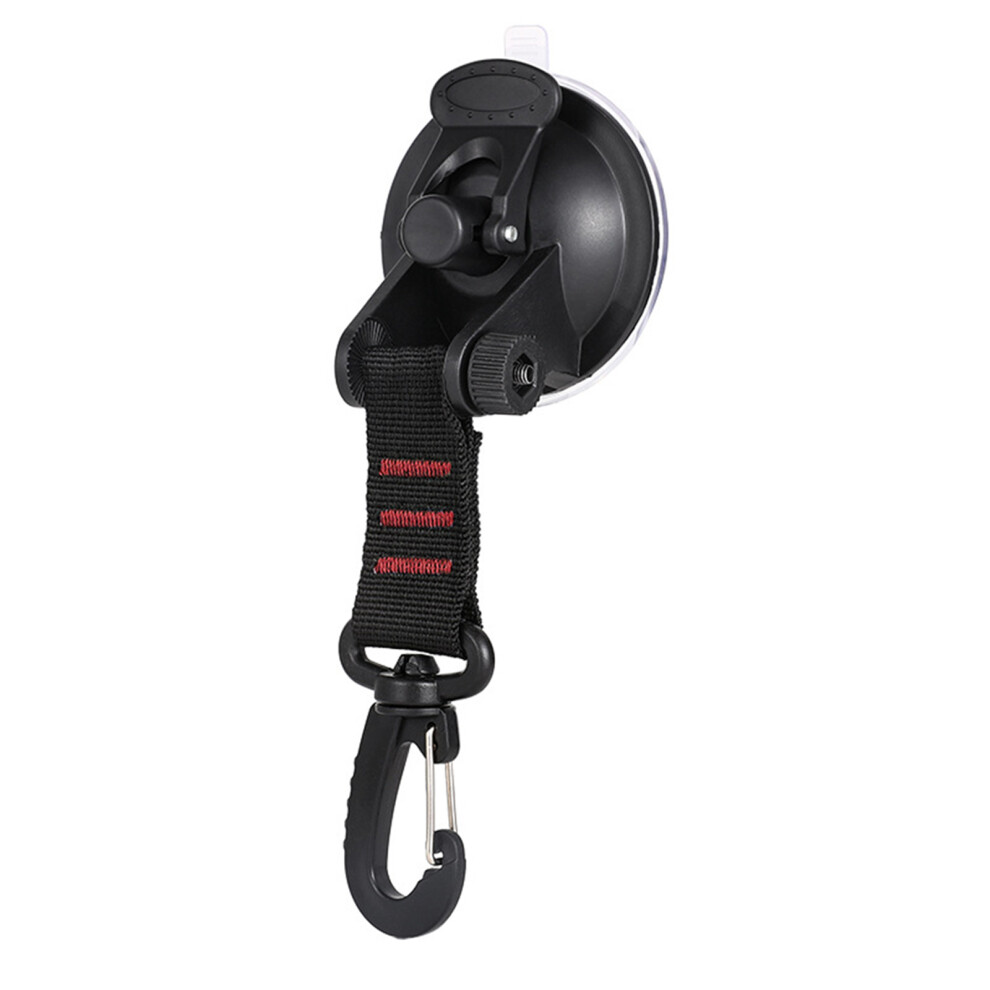 (Red) Heavy Duty Orange Vacuum Suction Cup With Hook 4671285372630