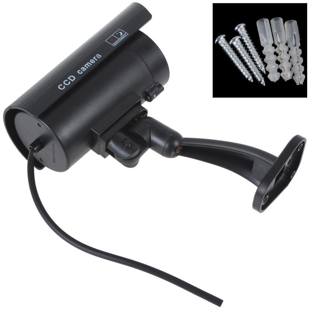 Waterproof CCTV False Emulational Outdoor Fake Dummy Camera Decoy with Wireless LED