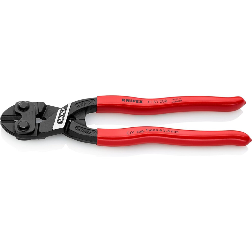 Knipex CoBoltÂ® Compact Bolt Cutter black atramentized, plastic coated 200 mm 71 31 200