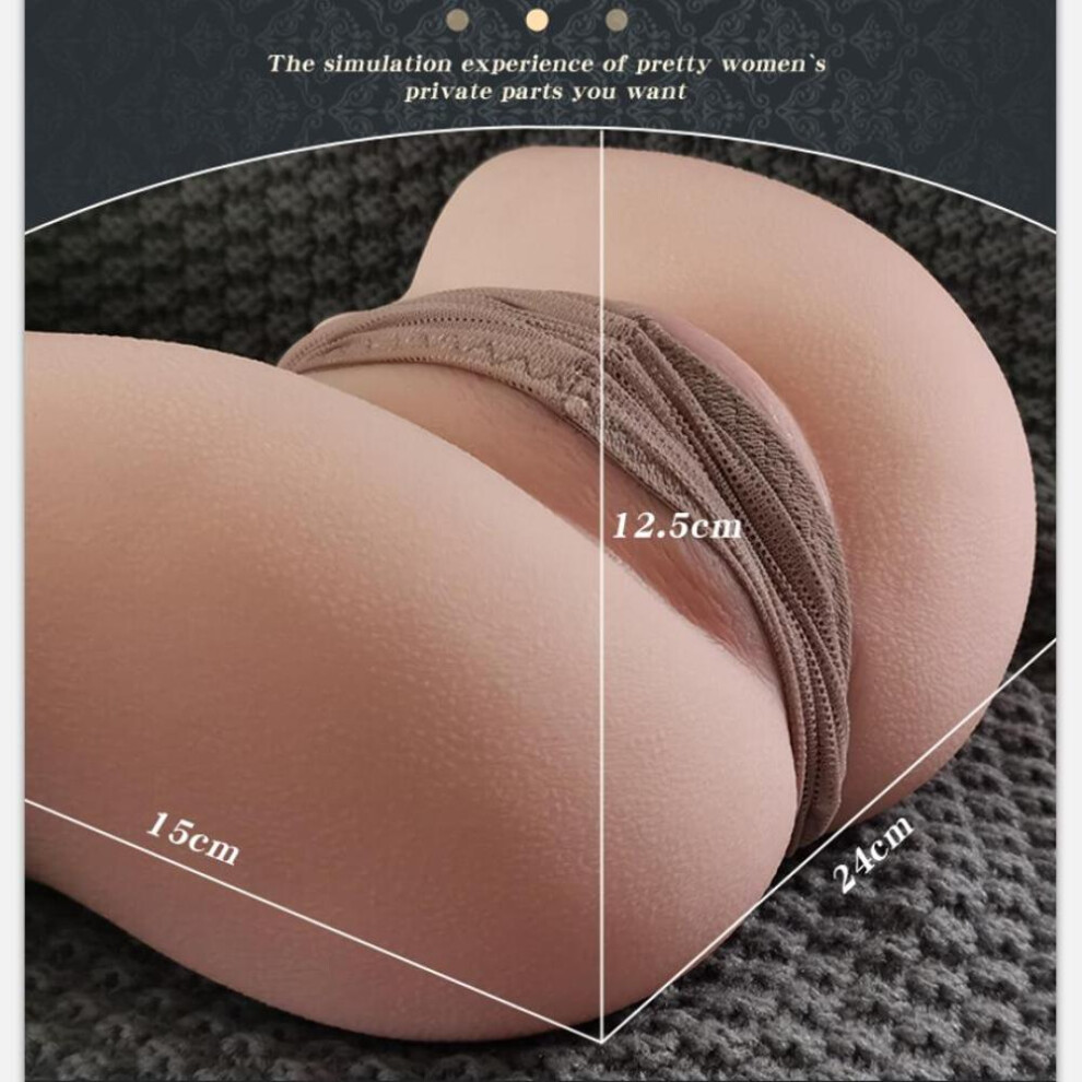 Vahppy Liquid Solid Dolls Big Butt 2.8kg 24*15cm Buttocks Male Masturbator Erotic Sex Toys Pussy/anal Sex