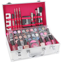 LOVE URBAN BEAUTY Dazzling Makeup Case  60-Piece Vegan Makeup Set for Teenagers
