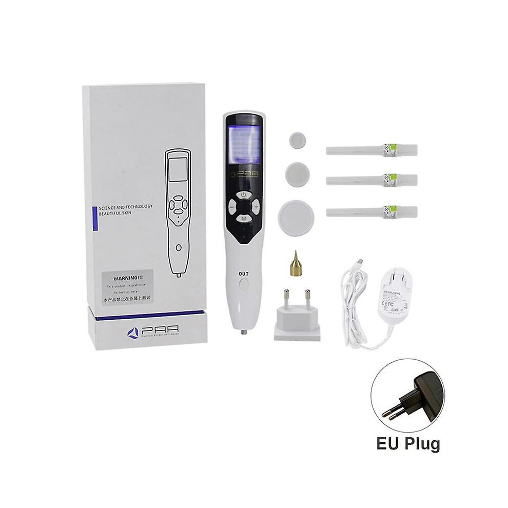 (EU PLUG) Plasma Pen Cold Ozone Fibroblast Facial Cleansing Eyelid Face Lifting Wrinkle Spot Mole Freckle Removal Skin Care Beauty Machine
