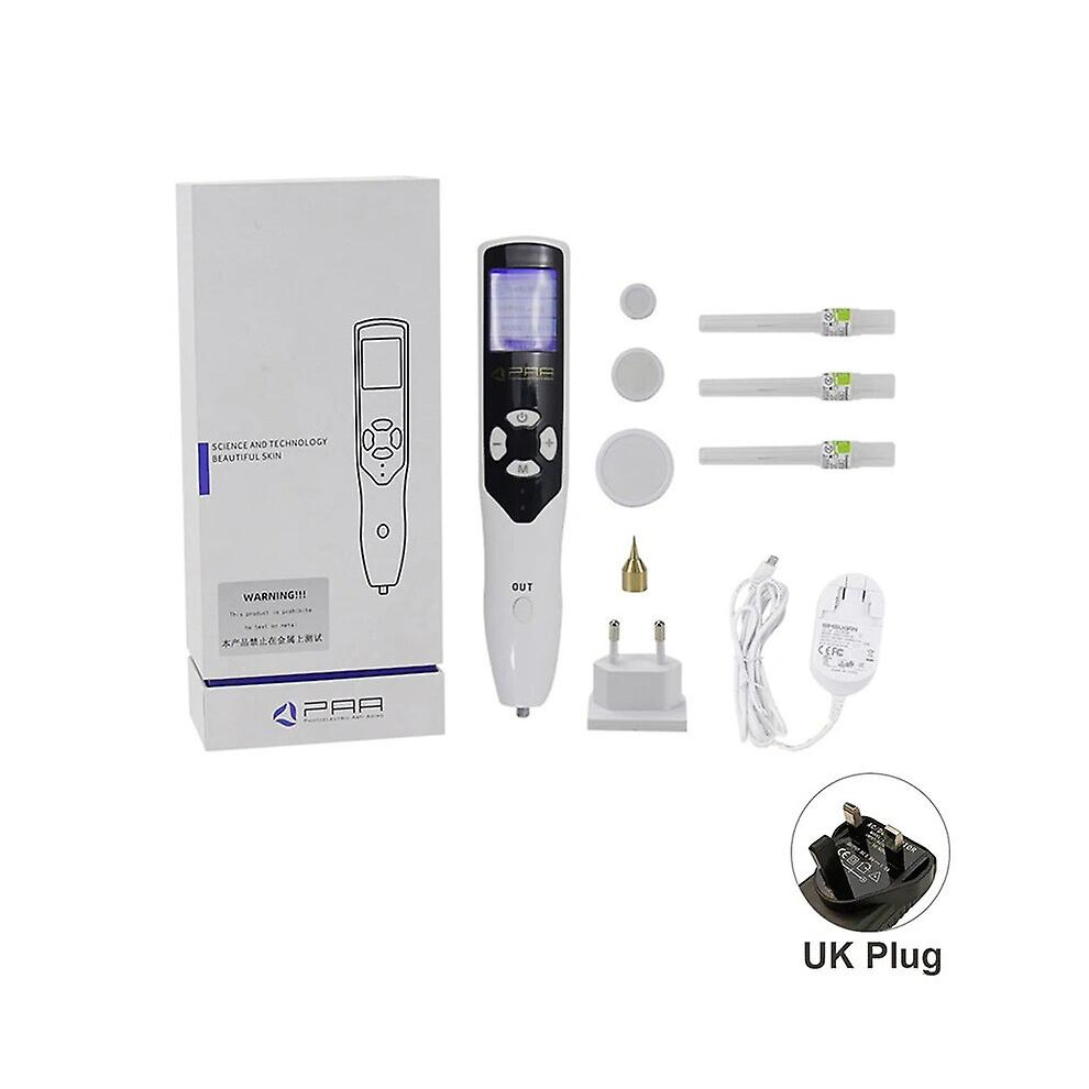 (UK PLUG) Plasma Pen Cold Ozone Fibroblast Facial Cleansing Eyelid Face Lifting Wrinkle Spot Mole Freckle Removal Skin Care Beauty Machine