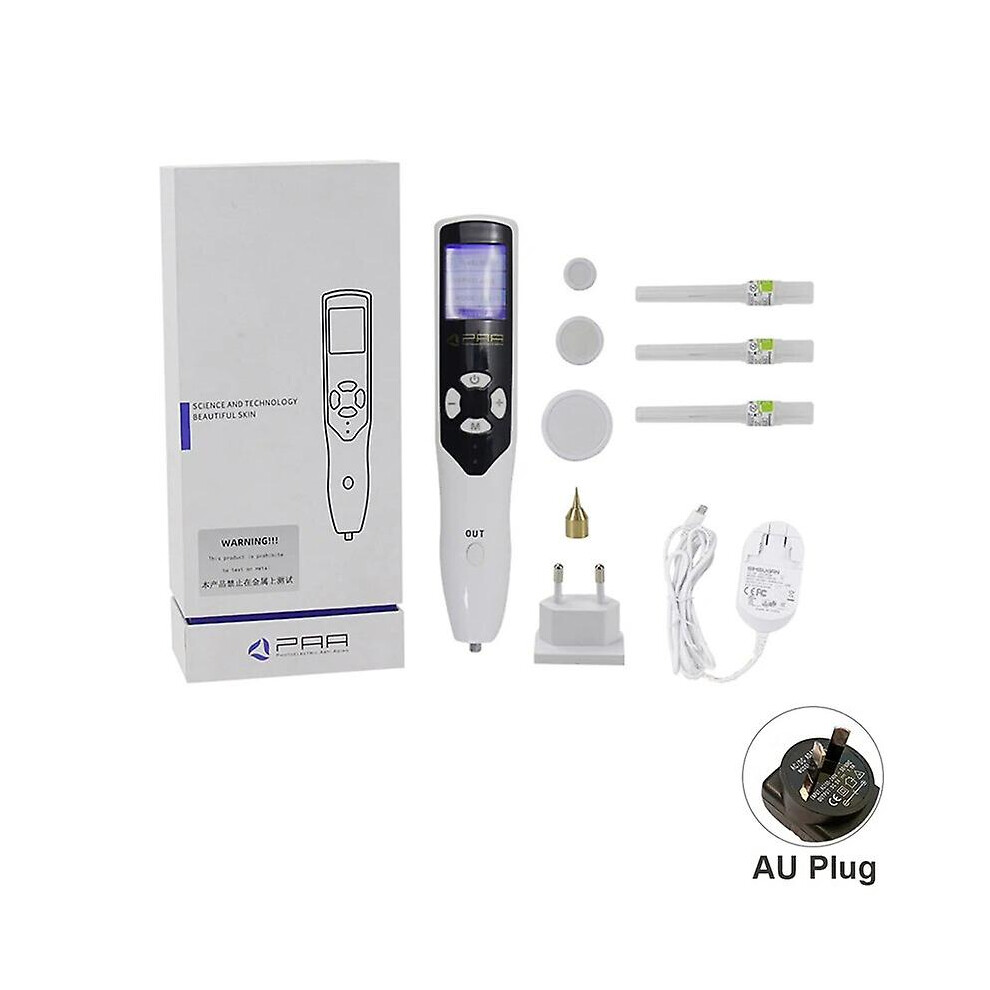 (AU PLUG) Plasma Pen Cold Ozone Fibroblast Facial Cleansing Eyelid Face Lifting Wrinkle Spot Mole Freckle Removal Skin Care Beauty Machine